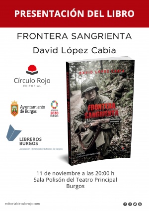 Presentación en Burgos de la novela bélica Frontera sangrienta